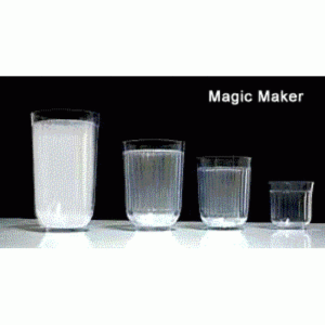DIMINISING MILK GLASS MAGIC (SET OF 4)