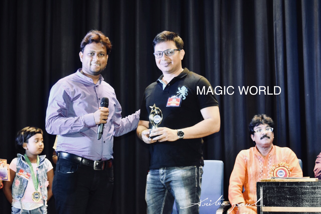 Magician A.Sarkar with Magician Rahul Dave from Bangalore