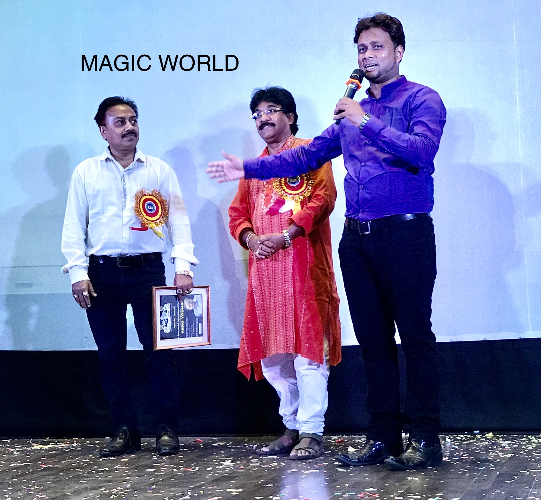 Magician A.Sarkar with Astrologer Kiro Young & Gopal Bhattyacharya
