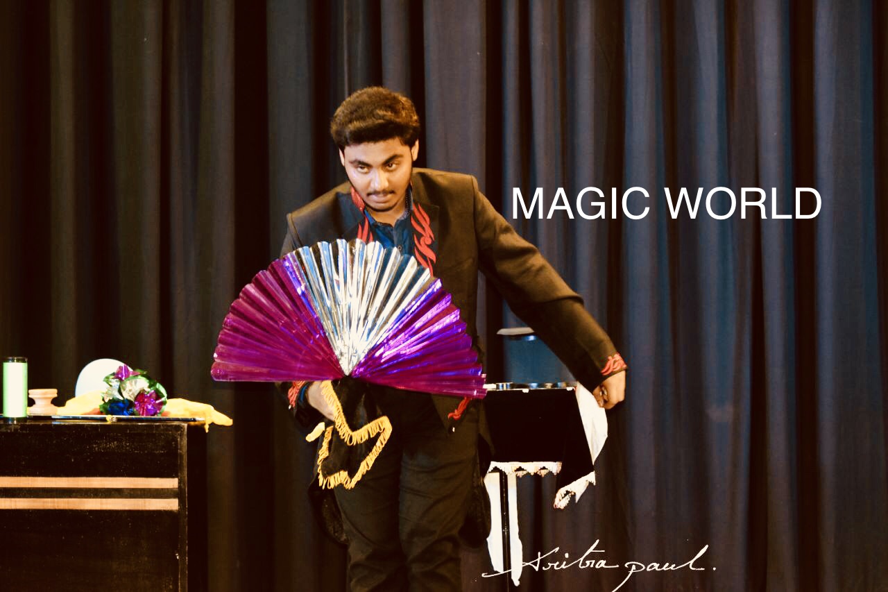 Magician Sourav Adhikary at Magic World Prog