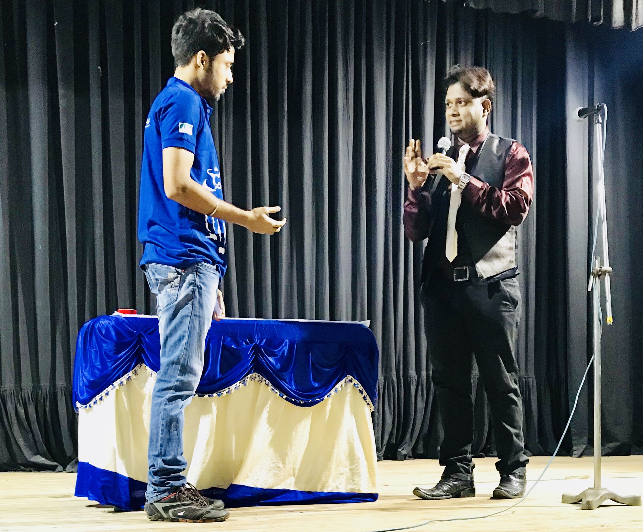 Magician A.Sarkar at Magic Workshop for Shibpur IIEST Enginiering Students