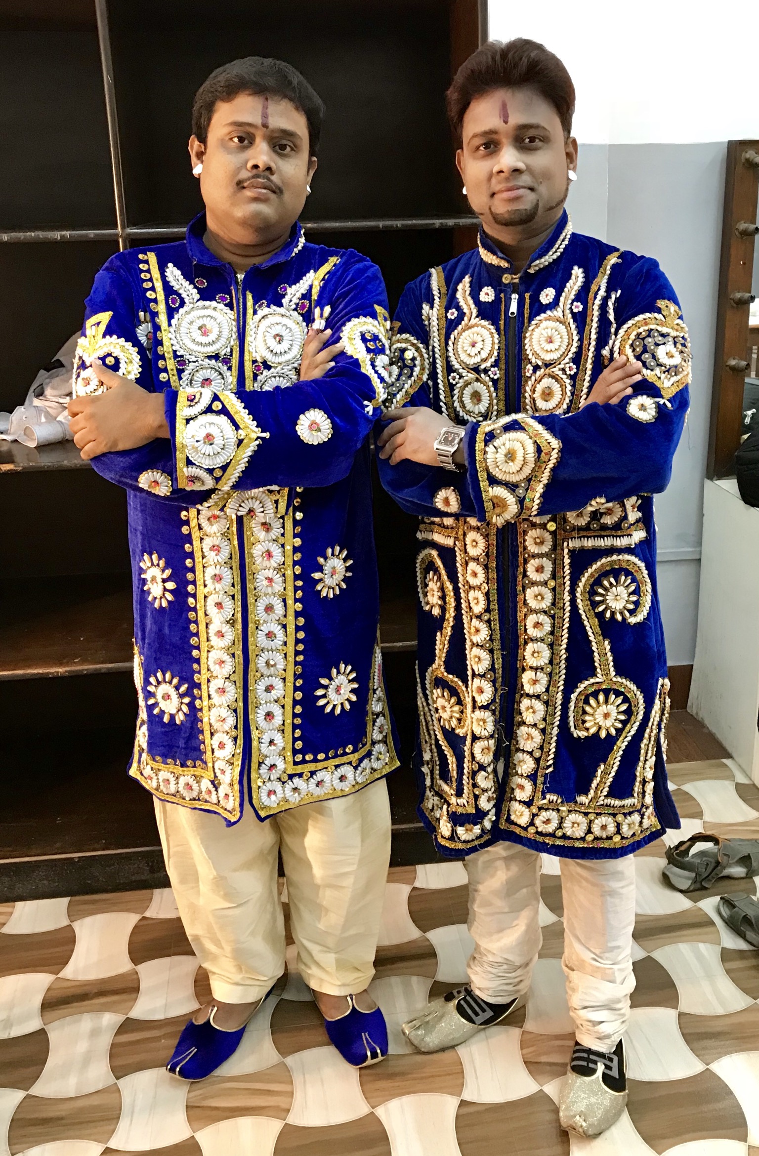 Magician A.Sarkar with his Student Magician Kumar Saikat