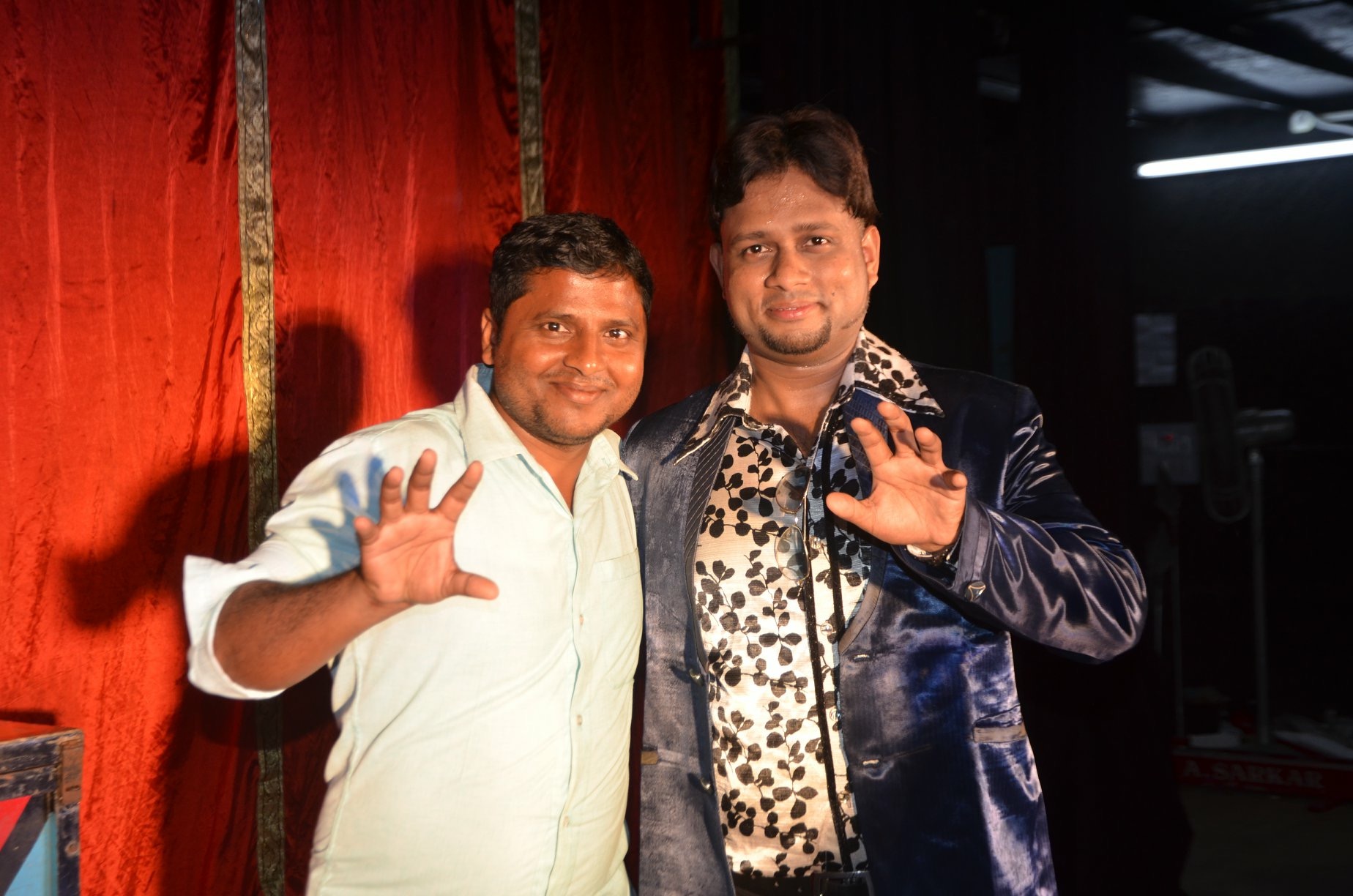 Magician A.Sarkar with Fan in Show