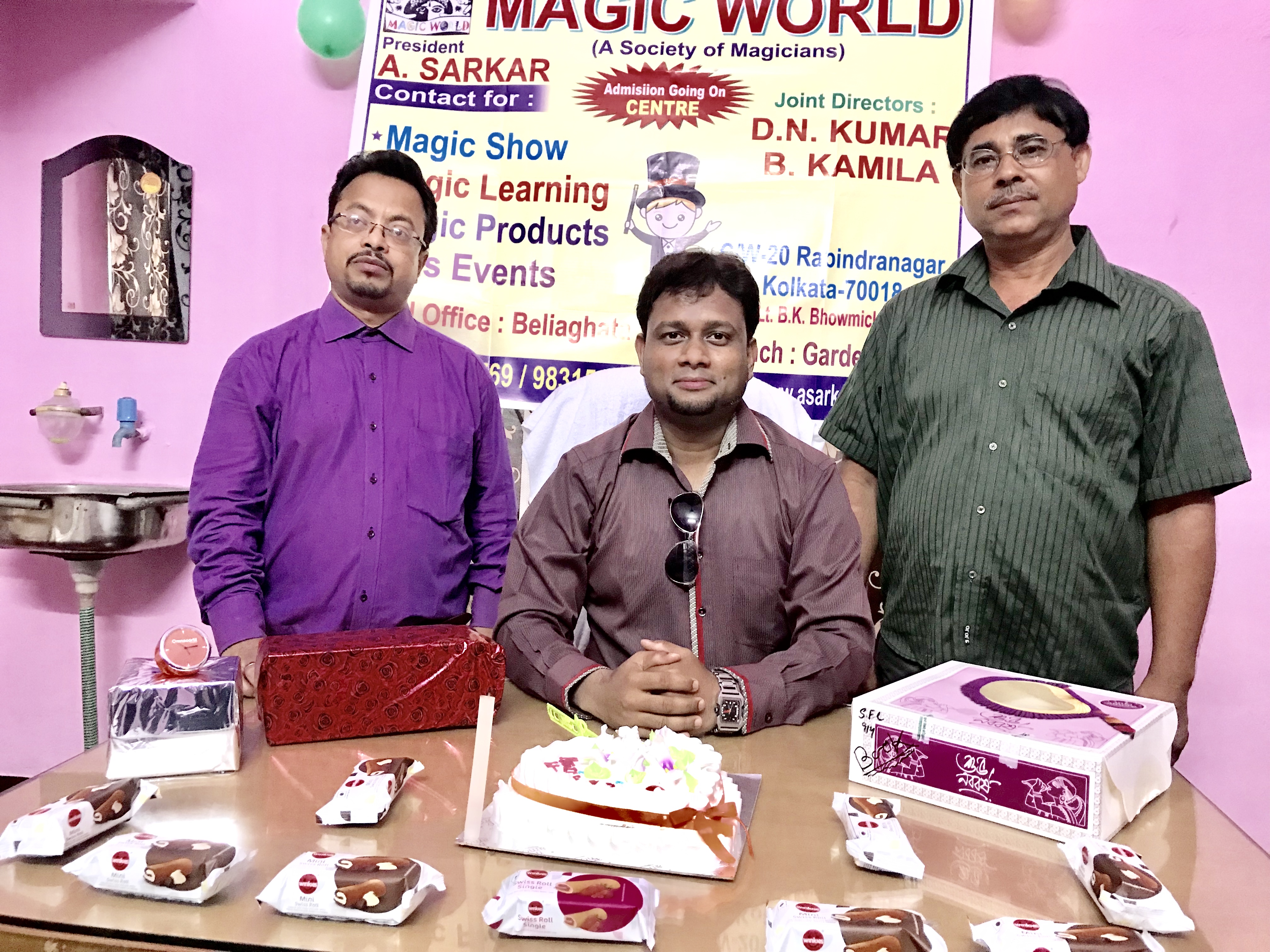 Magician A Sarkar with D.N Kumar & Balaram