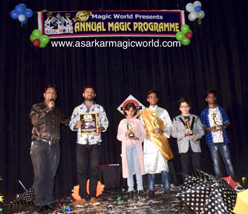 Magician A.Sarkar, Sam with Swarith Group at Magic World Annual Magic Prog-2019