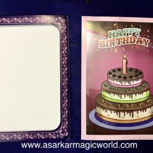 BIRTHDAY CAKE PICTURE MAGIC TRICK