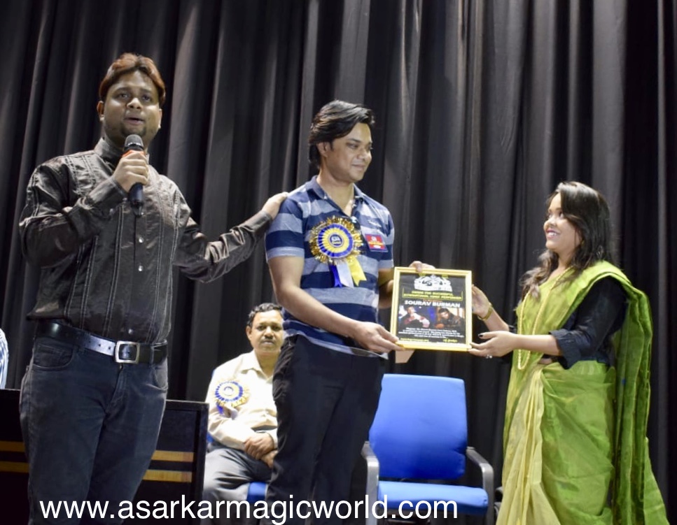Magician Sourav Barman at Magic World Annual Magic Prog-2019