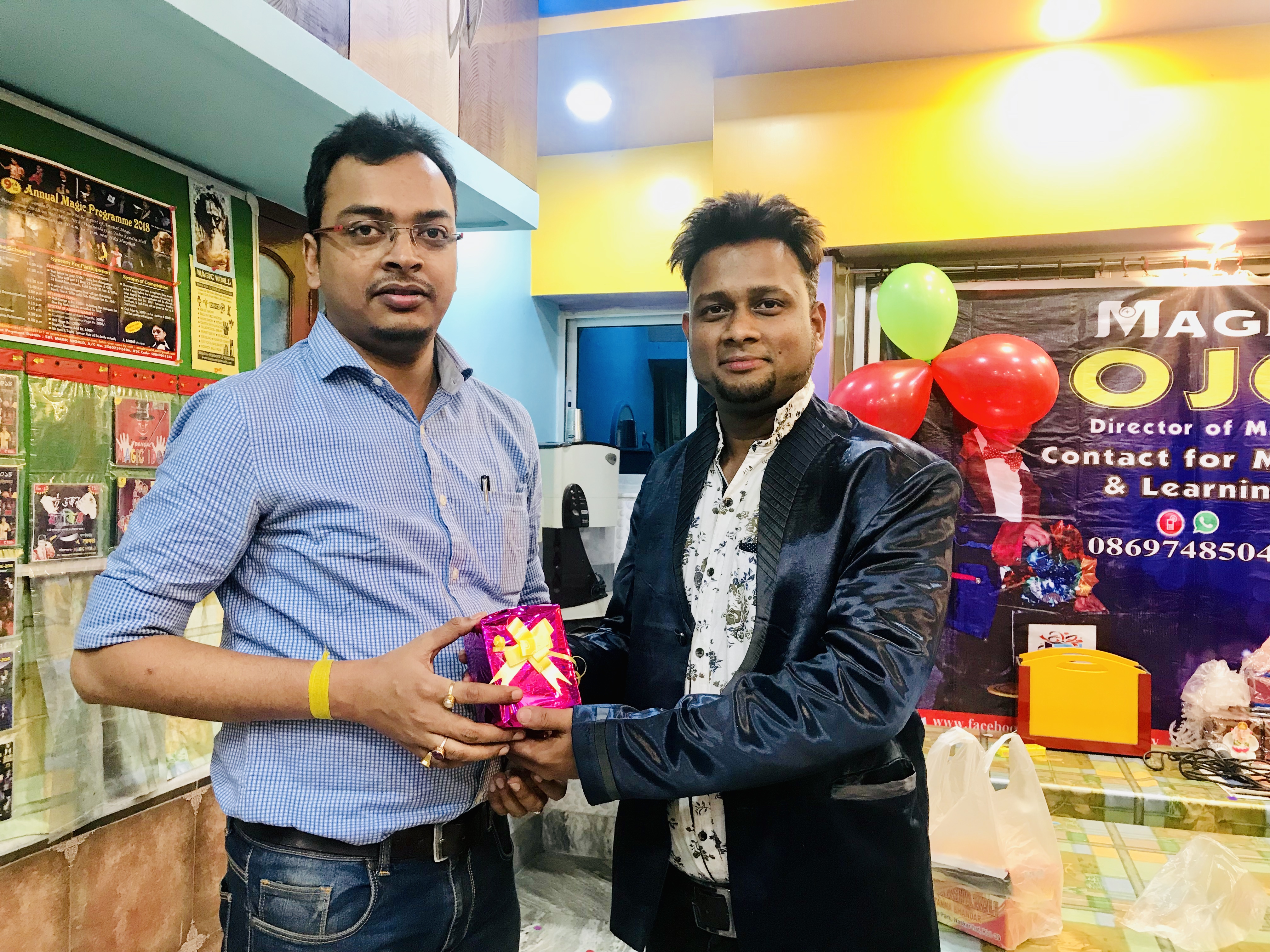 Magician A.Sarkar with Magician Sourav Kundu
