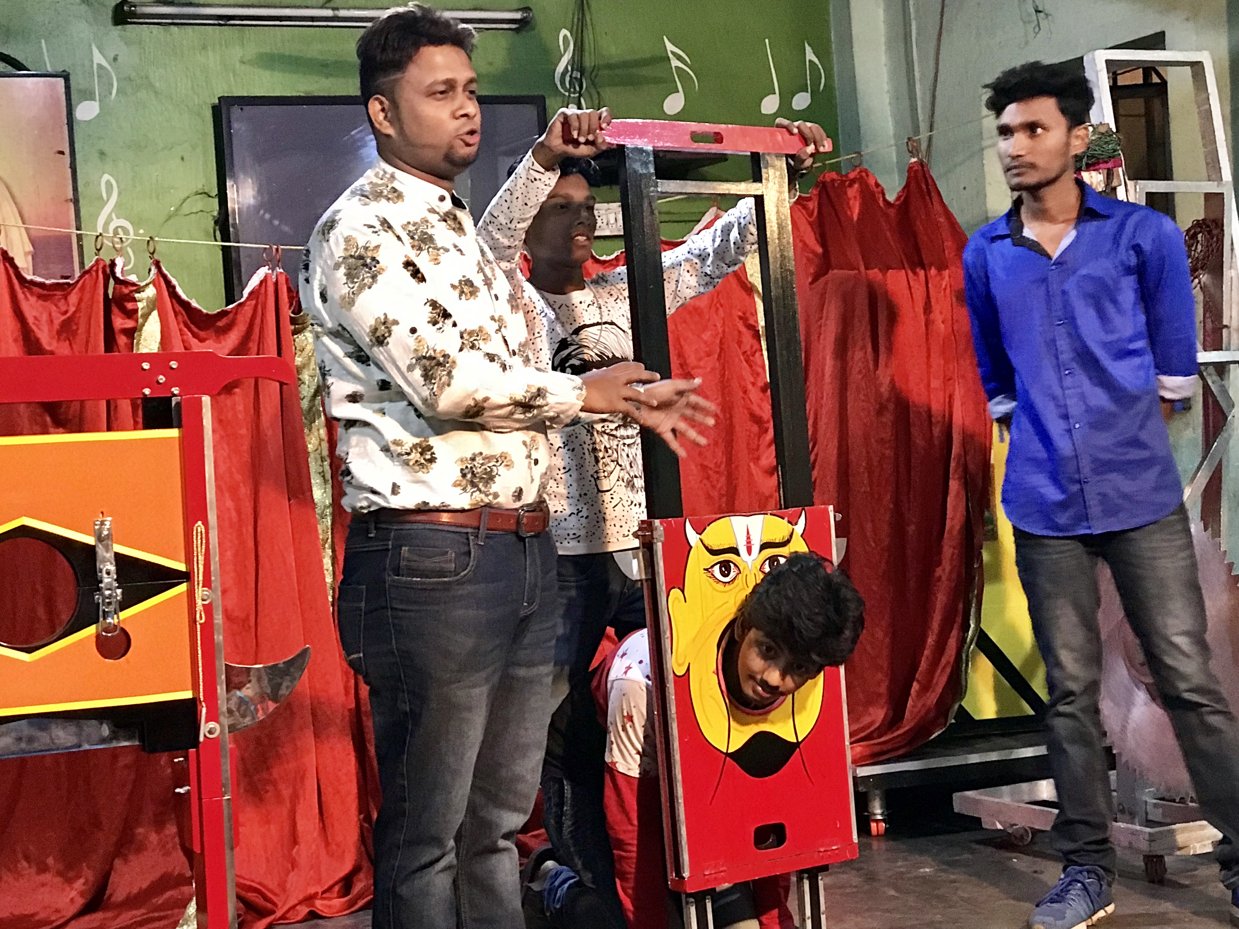 Magician A.Sarkar at Magic World Magic Class