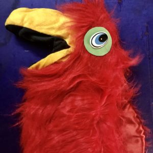 TALKING BIRD PUPPET (MULTI COLOR) / VENTRILOQUISM PUPPET