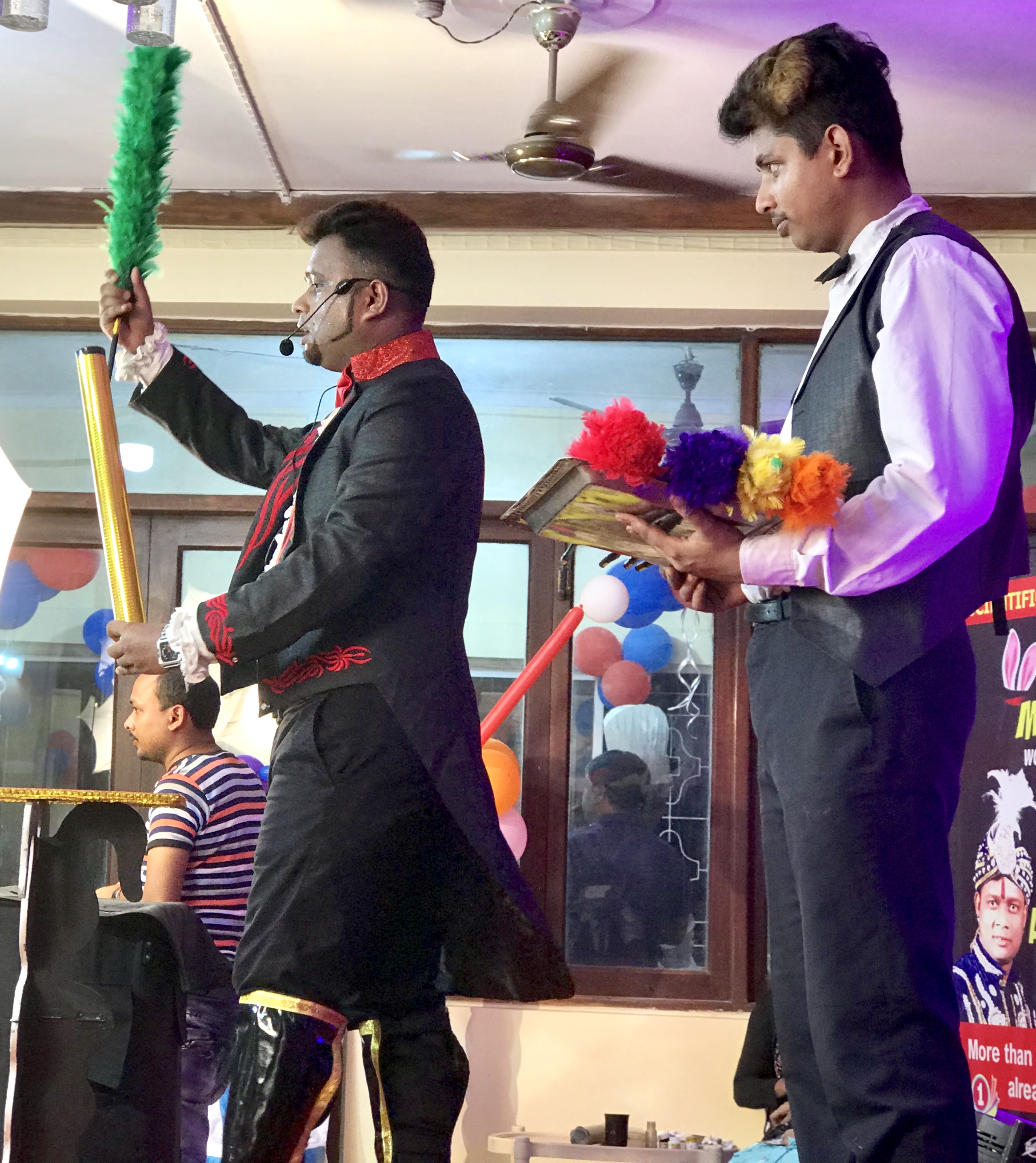 Magician A.Sarkar in a Birthday show