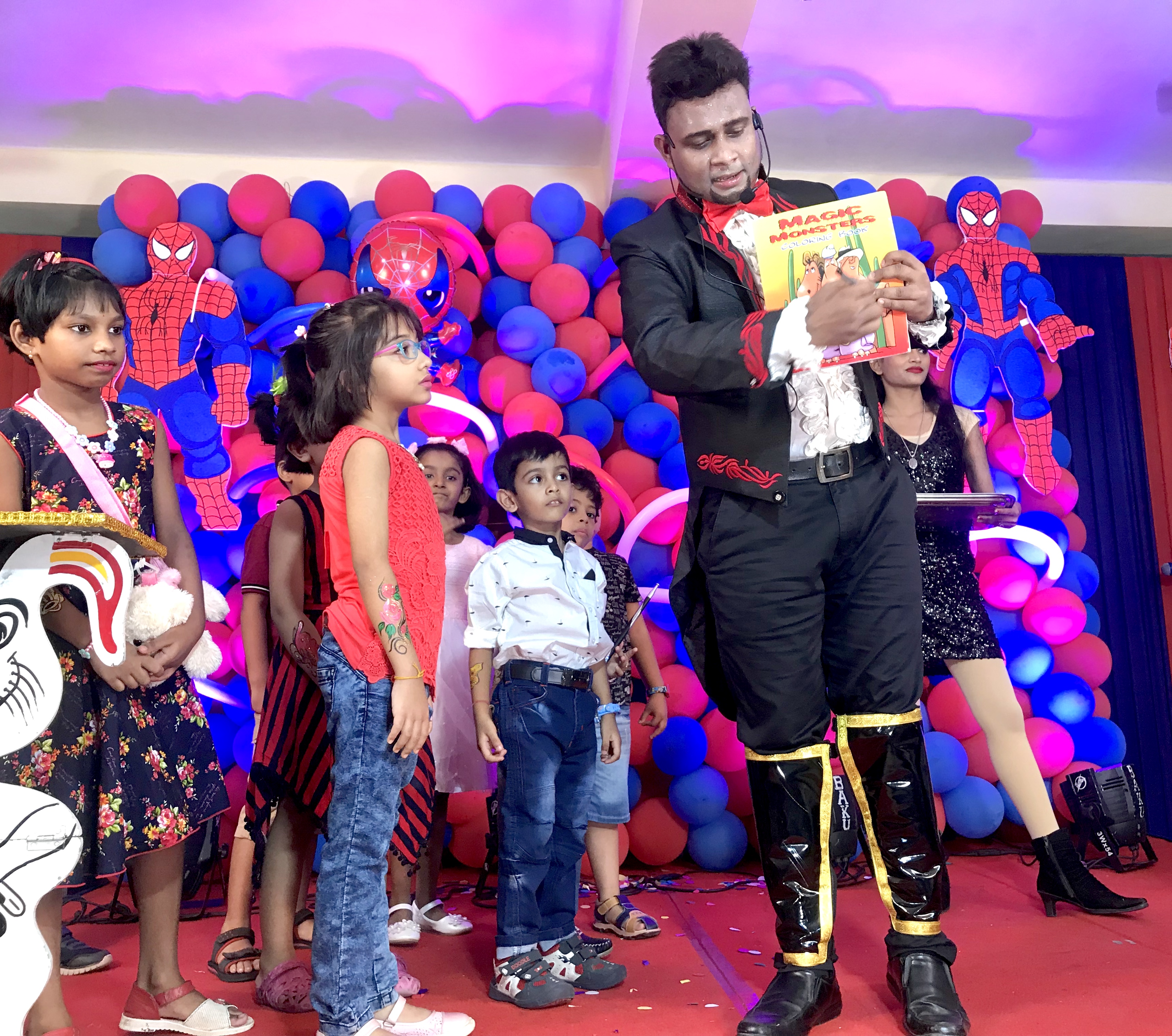 Magician A.Sarkar in a Birthday show