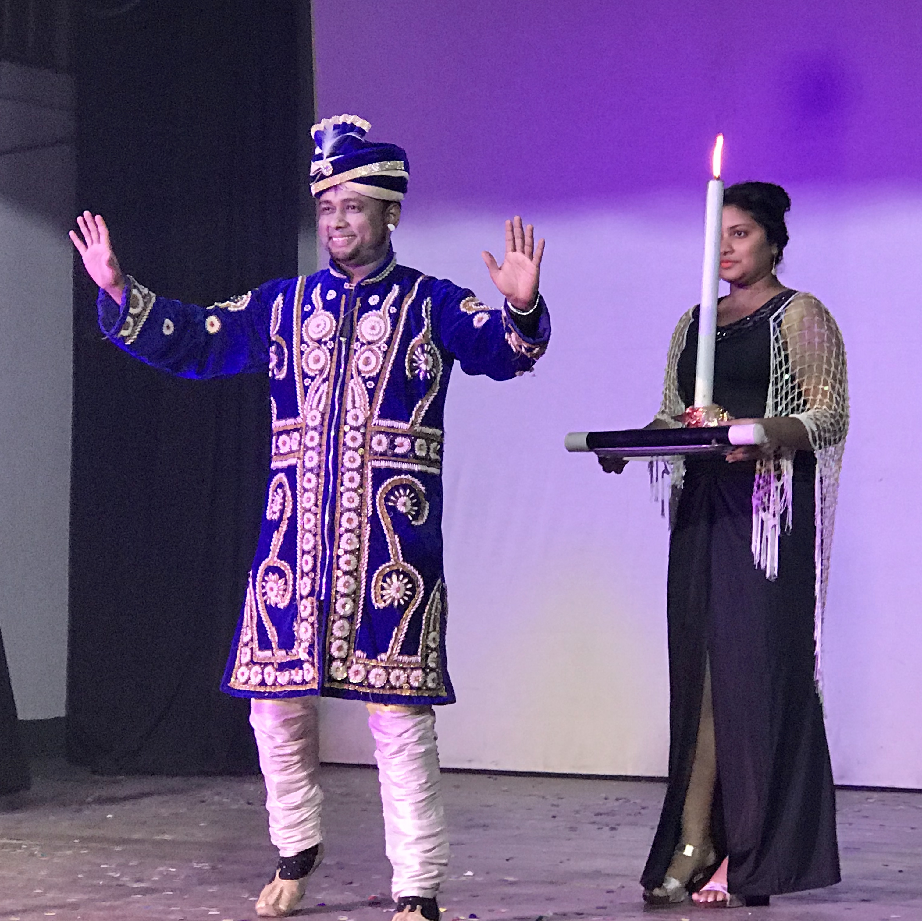 Magician A.Sarkar on Stage