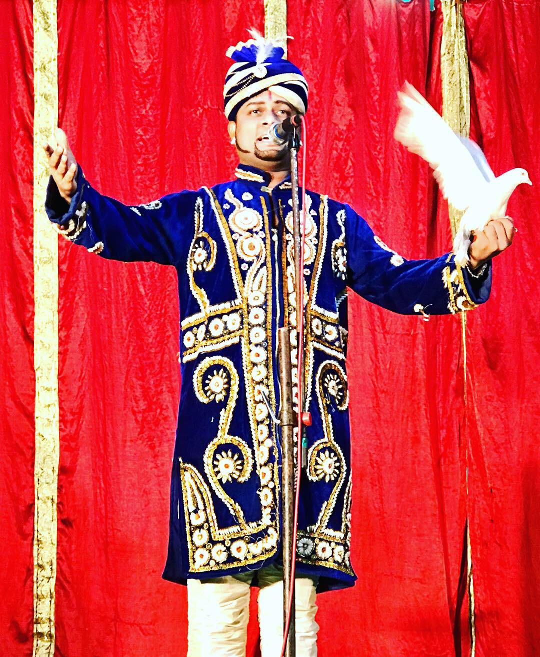 Magician A.Sarkar on Stage