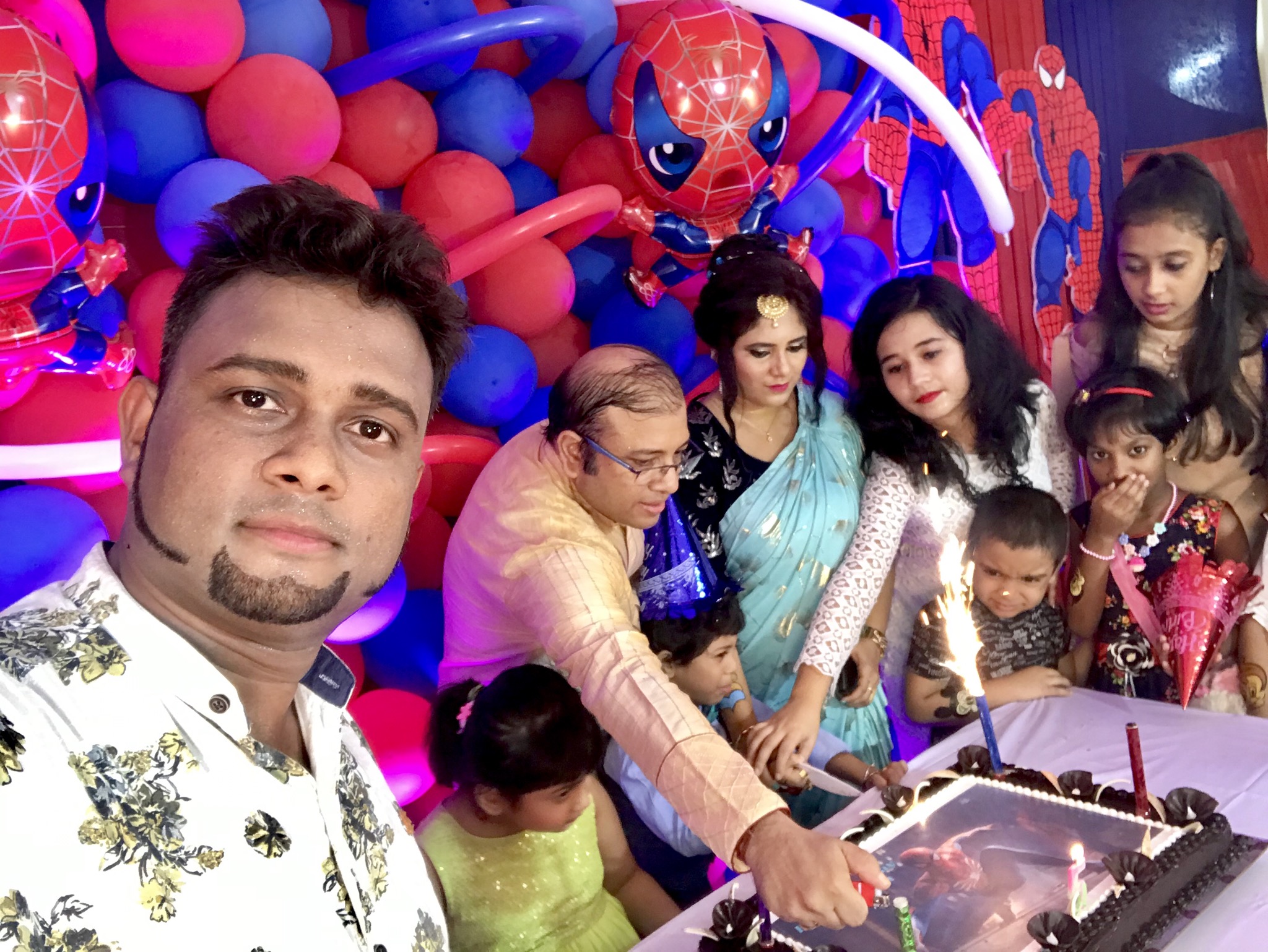 Magician A.Sarkar in a Birthday Show as a Guest