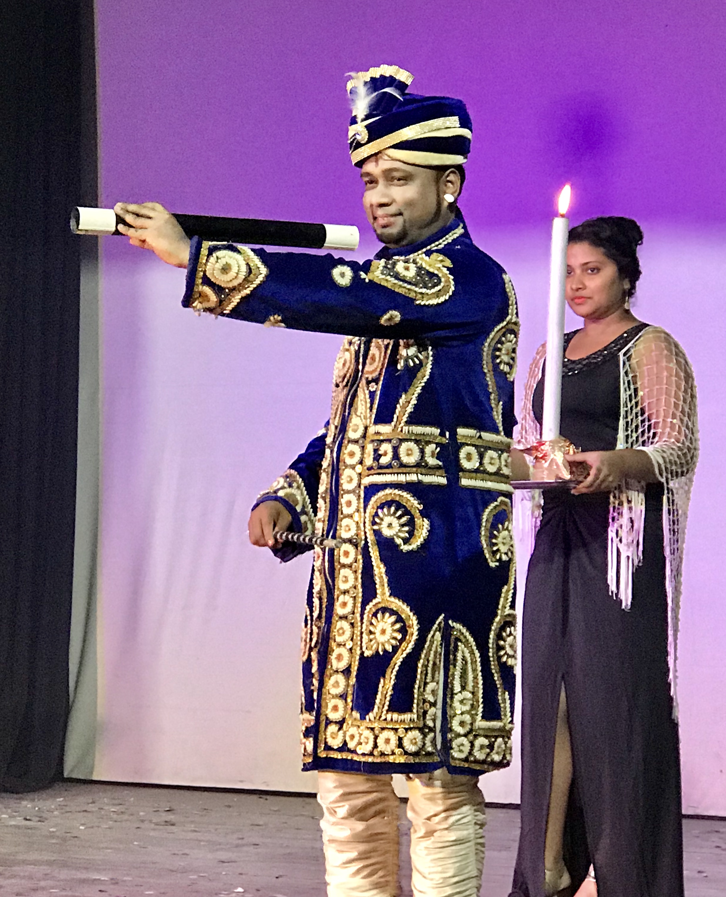 Magician A.Sarkar on Stage