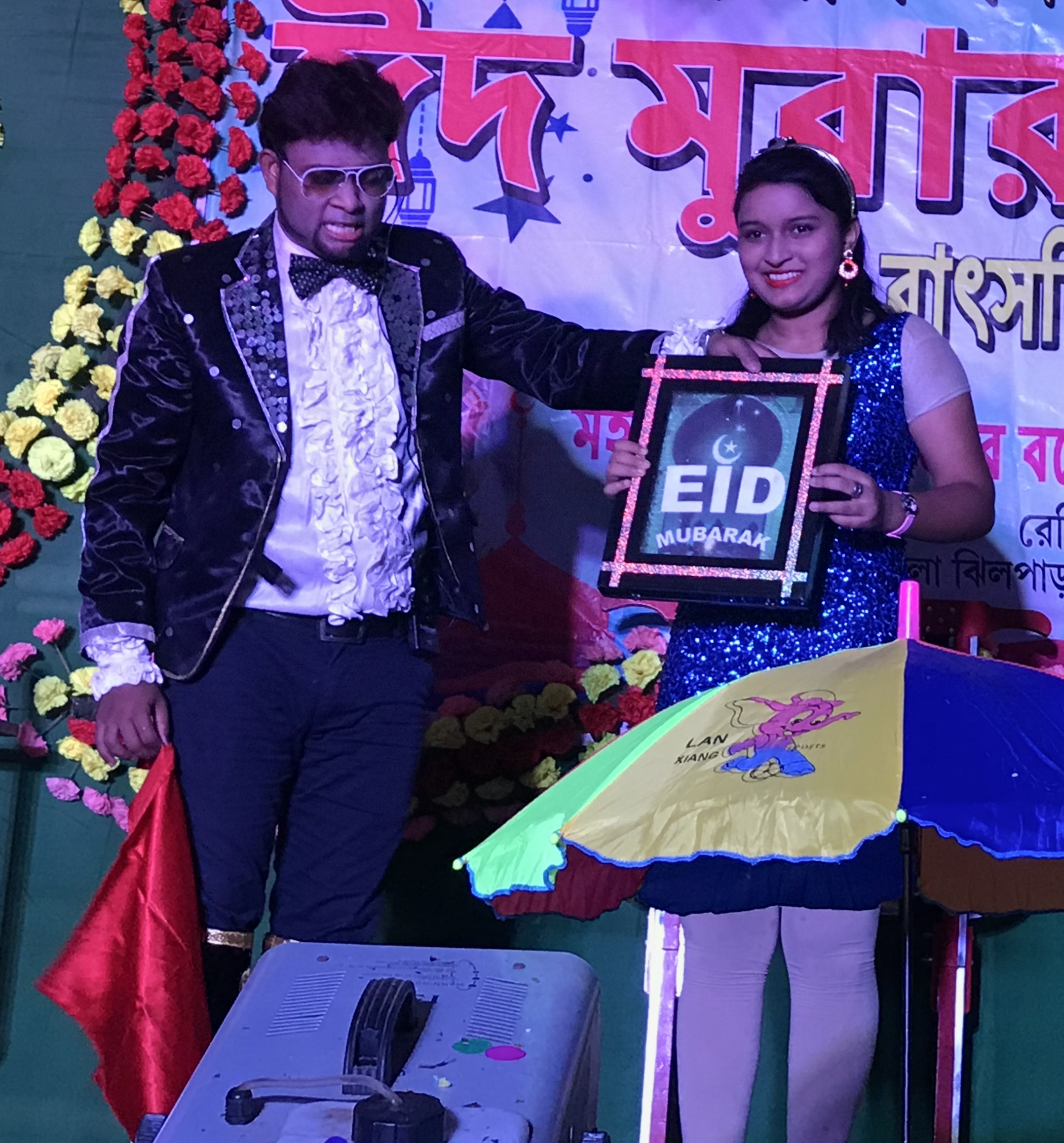 Magician A.Sarkar on Stage
