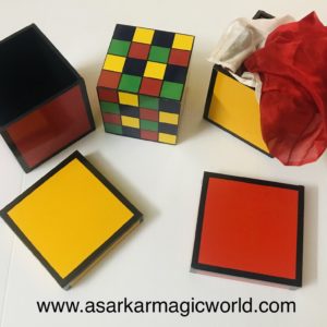 CUBE TRANSPOSITION BOXES MAGIC TRICK