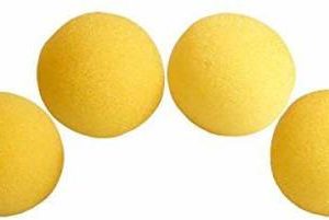 SOFT SPONGE BALLS SET OF 4 (YELLOW)