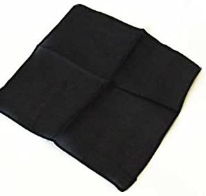 SILK / PURE SILK HANKY 18' INCH (BLACK)
