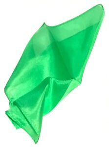 SILK / PURE SILK HANKY 18' INCH (GREEN)
