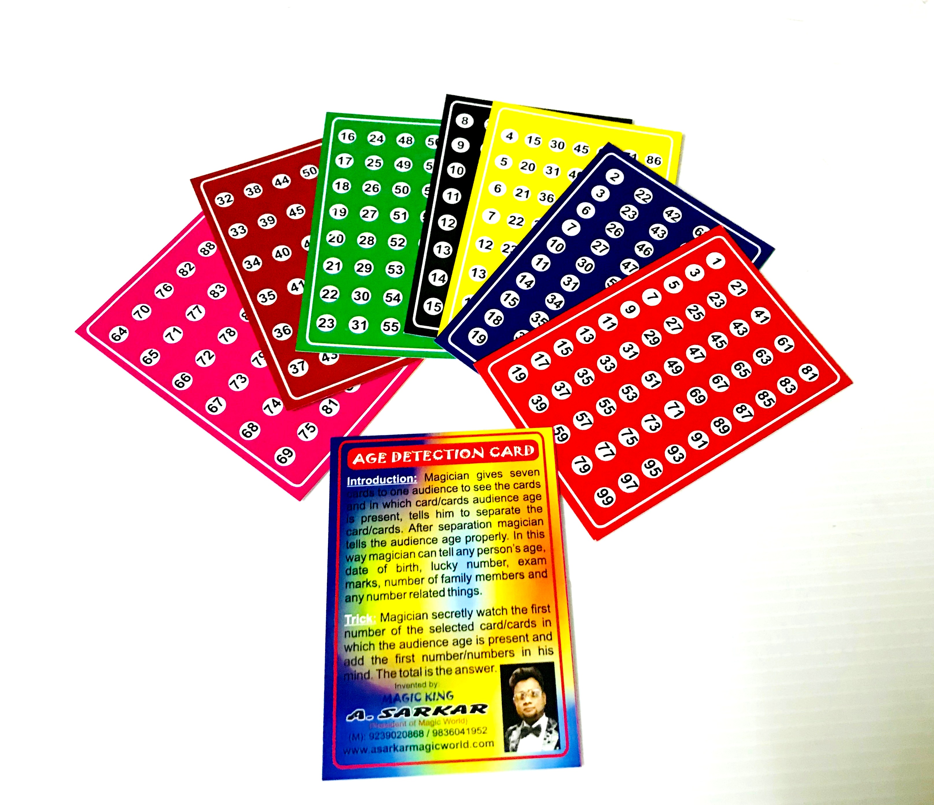 AGE DETECTION CARD MAGIC / NUMBER CARD MYSTRY