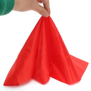 SILK / PURE SILK HANKY 18'INCH (RED)