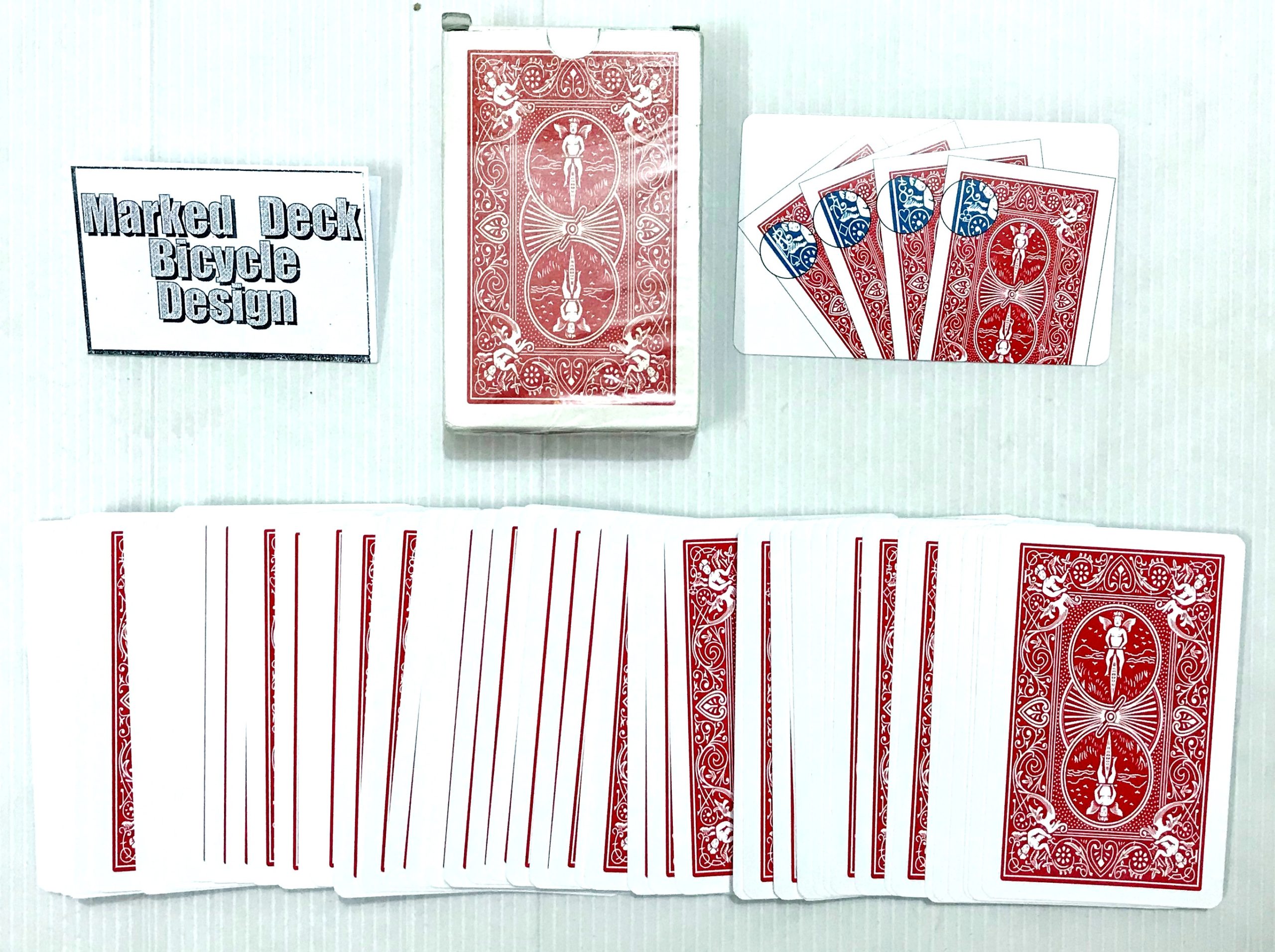 MARKED DECK BICYCLE DESIGN (RED) SPY MARK BICYCLE CARD PACKET