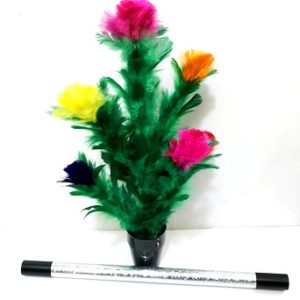 SILVER MAGIC WAND TO FLOWER ON POT MAGIC TRICK