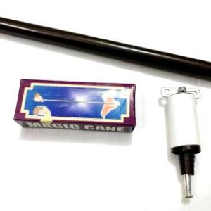 SUPER APPEARING CANE (DELUX) BLACK / BLACK EXTENDABLE STAFF / BLACK MAGIC CA