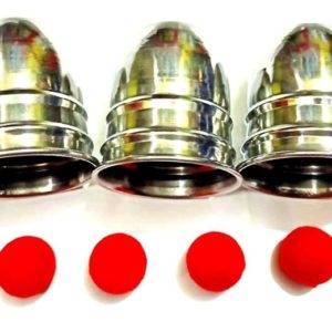 3 CUPS & BALLS MAGIC TRICK (METAL) / CLASSICAL CUPS & BALLS TRICK (Crocheted woolen Balls)