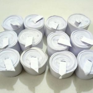 MOUTH COIL MAGIC TRICK (WHITE) / MAGICIAN MOUTH COIL PROP (SET OF 12)