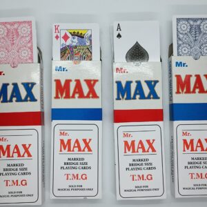 MR MAX MARK CARD DECK (SET OF 4PCS) / CHEATING CARD / TIN PATTI MARKING CARD