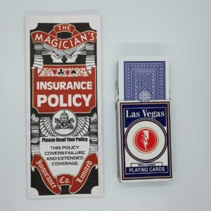 MAGICIAN'S INSURANCE POLICY MENTAL MAGIC TRICK (CARD PACKET INCLUDED)