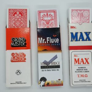 MARKED CARD DECK MAGIC (SET OF 3 PACKS) / MR MAX GRAND MASTER MR FLUKE MARK CARDS / TIN PATTI CHEATING CARD DECKS