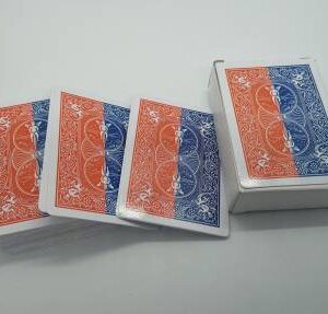 MIRACLE CHANGE DECK MAGIC CARD / RED-BLUE HALF PRINT TWIN CARD DECK MAGIC