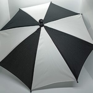 Production Magic Umbrella (12INCH) Black White Combination / Body Loading Umbrella of Magician / AUTOMETIC Open Small Parasol for Production Magic