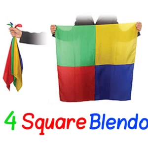 4 SQUARE BLENDO MAGIC TRICK / FOUR HANKIES TO SQUARE BLENDO MAGIC