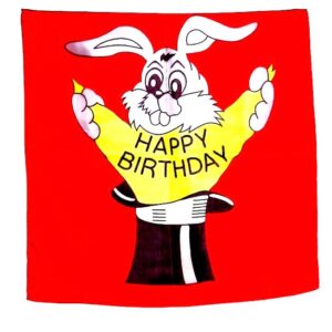 HAPPY BIRTHDAY SILK 36" INCH FOR MAGIC