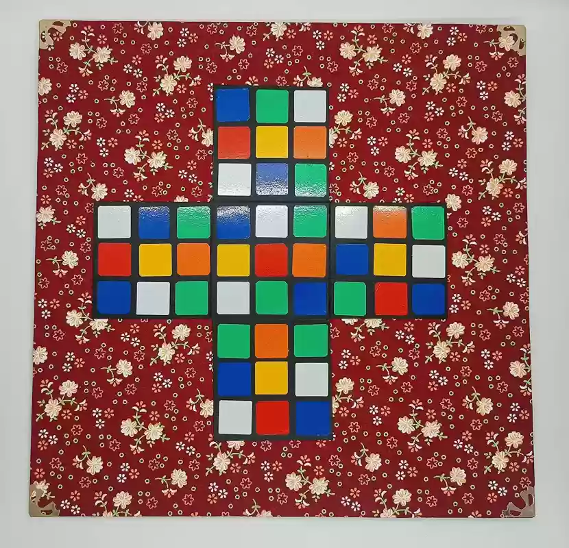DROP CHANGE CUBE MAGIC / RUBIK CUBE TO BALL ON TRAY MAGIC TRICK - Image 7