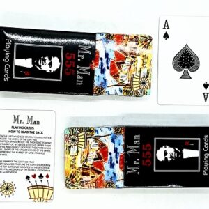 MR.MAN MARKED PLAYING MAGIC CARD (SET OF 2) / CHEATING CARD MAGIC / SPY MENTALISM MARK CARD