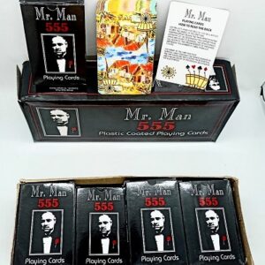 MR.MAN MARKED PLAYING MAGIC CARD (SET OF 12) / CHEATING CARD MAGIC / SPY MENTALISM MARK CARD