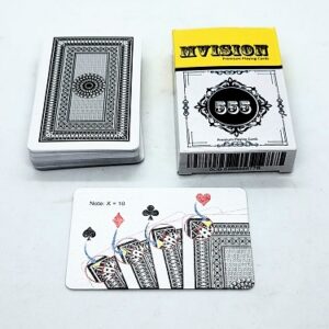 MVISION 555 MARKED CARD DECK MAGIC BLACK / SPY MARK CARD PACKET 555 / CHEATING MARK CARD 555 / MENTALISM MARKED CARD PACK