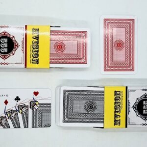 MVISION 555 MARKED CARD DECK MAGIC RED & BLACK (SET OF 2) / SPY MARK CARD PACKET 555 / CHEATING MARK CARD 555 / MENTALISM MARKED CARD PACK