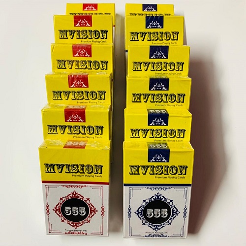 MVISION 555 MARKED CARD DECK MAGIC (SET OF 12) / SPY MARK CARD PACKET 555 / CHEATING MARK CARD 555 / MENTALISM MARKED CARD PACK - Image 2