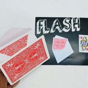 FLASH CARD MAGIC TRICK / FLASH CARD MAGIC GIMMICK (ORIGINAL CARD USED)