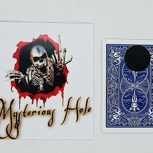 MYSTERIOUS HOLE CARD MAGIC TRICK / MYSTERIOUS HOLE CARD GIMMICK (ORIGINAL CARD)