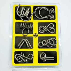 METAL PUZZLE KIT SET PART-1 (SET OF 8) / HORSE SHOE PUZZLE / MW PUZZLE / SPRING & RING PUZZLE