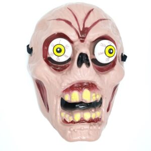 GHOST MASK WITH SPRING MOVEABLE EYES / HALLOWEEN PARTY GHOST MASK