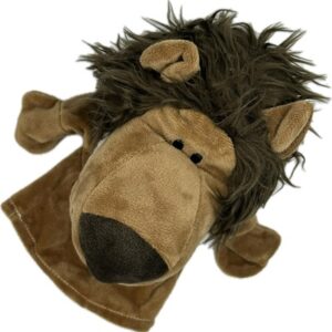 LION VENTRILOQUISM HAND PUPPET / VENT LION KING PUPPET / TALKING LION PUPPET